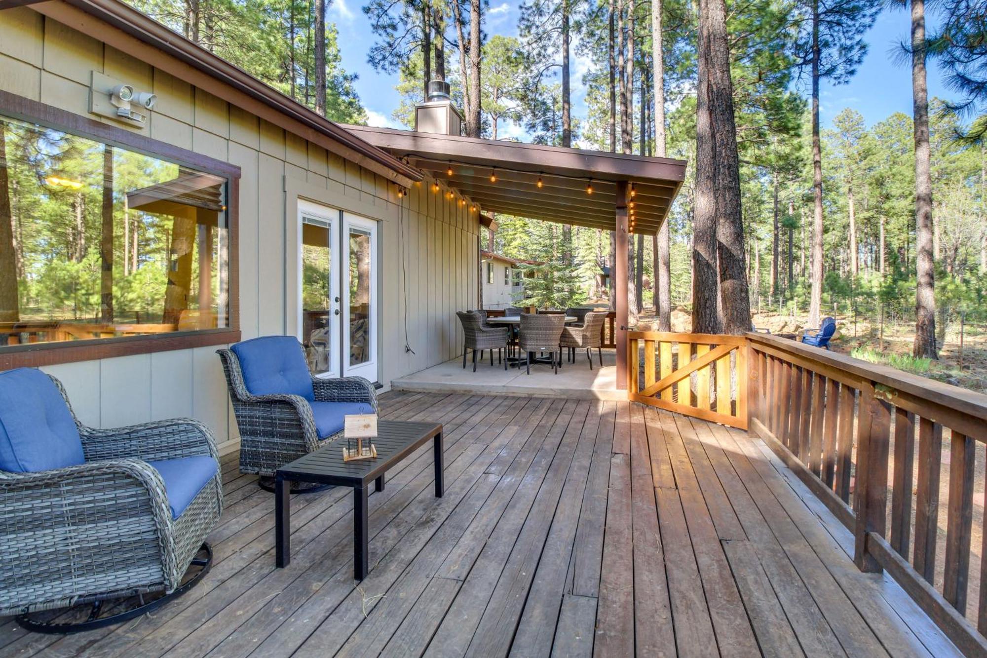 Peaceful Pinetop Cabin With Deck And Fire Pit! Vila Indian Pine Exterior foto